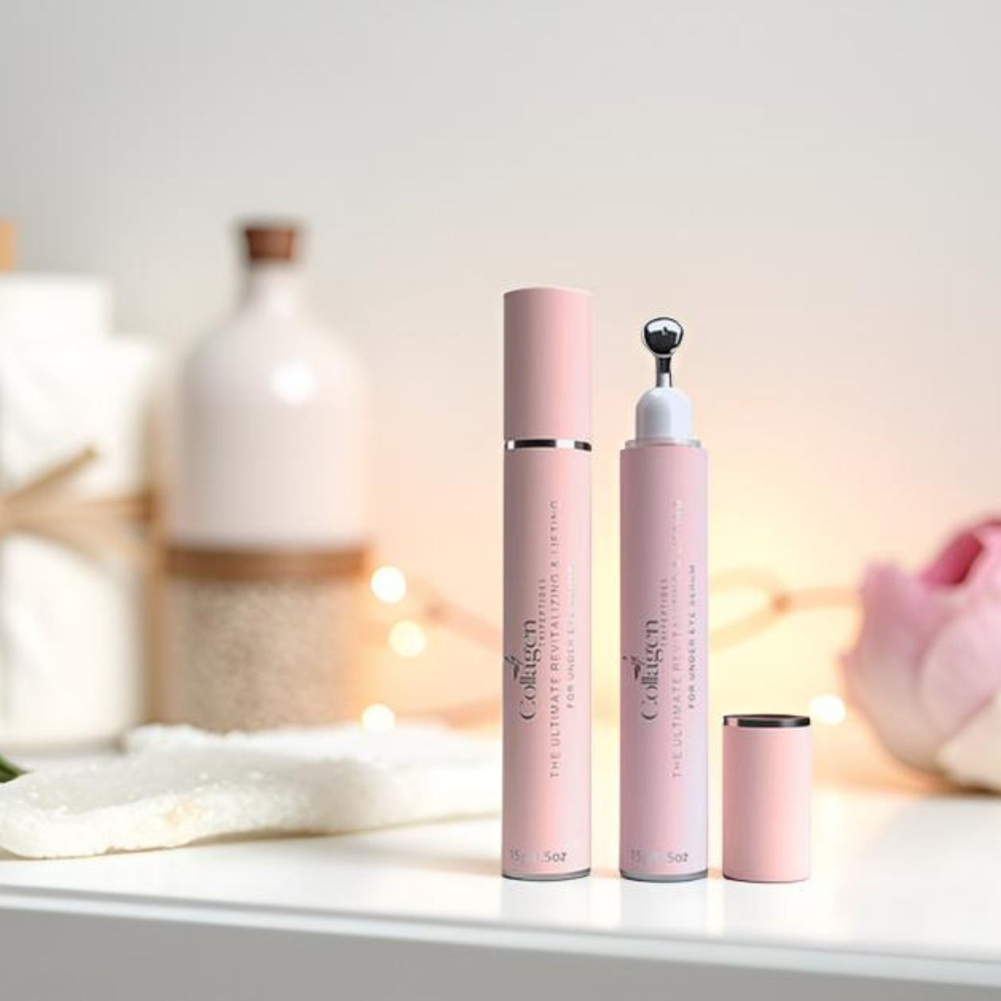 Organic Collagen Boost, Revitalizing, Puffiness, Lifting Firming Under Eye Serum