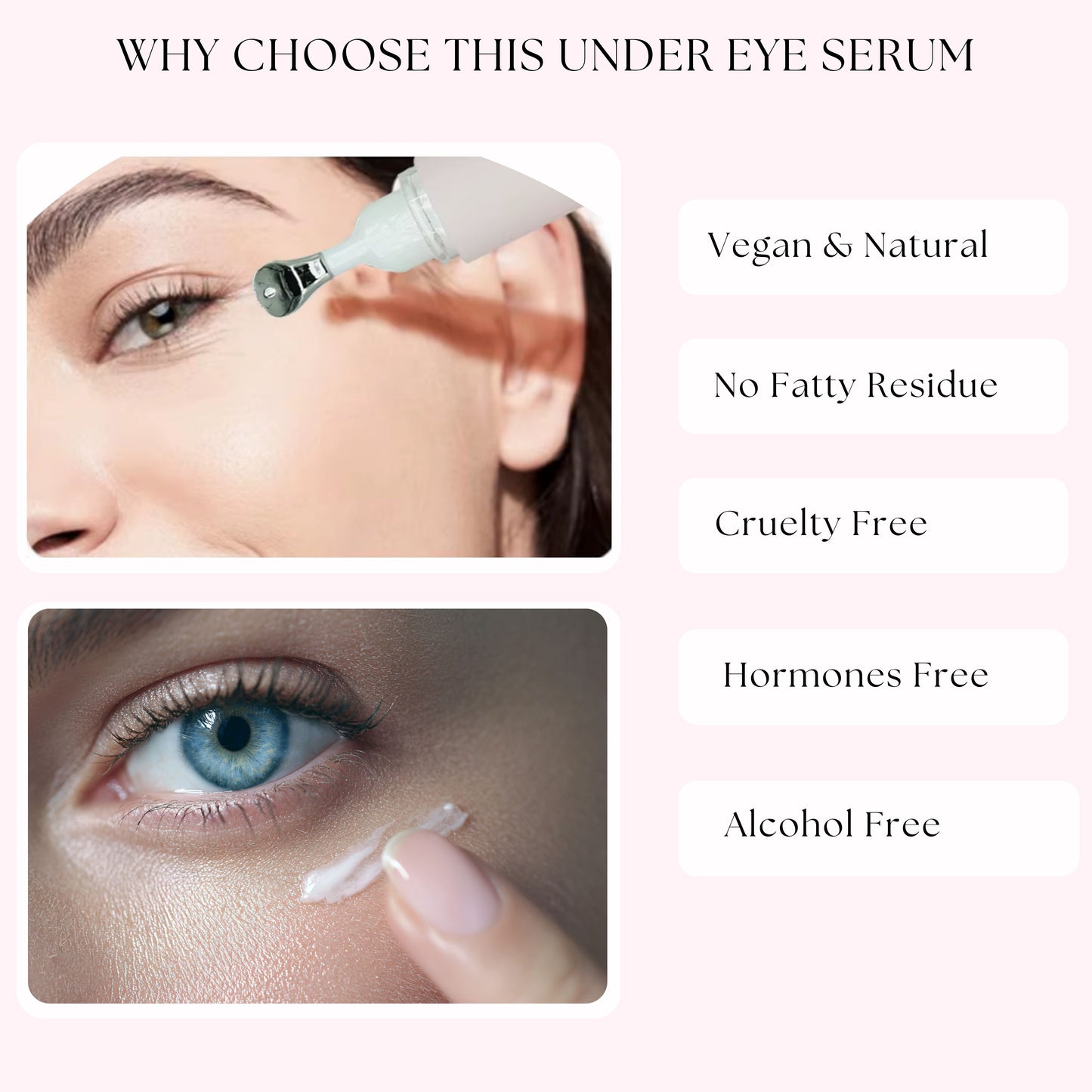 Organic Collagen Boost, Revitalizing, Puffiness, Lifting Firming Under Eye Serum