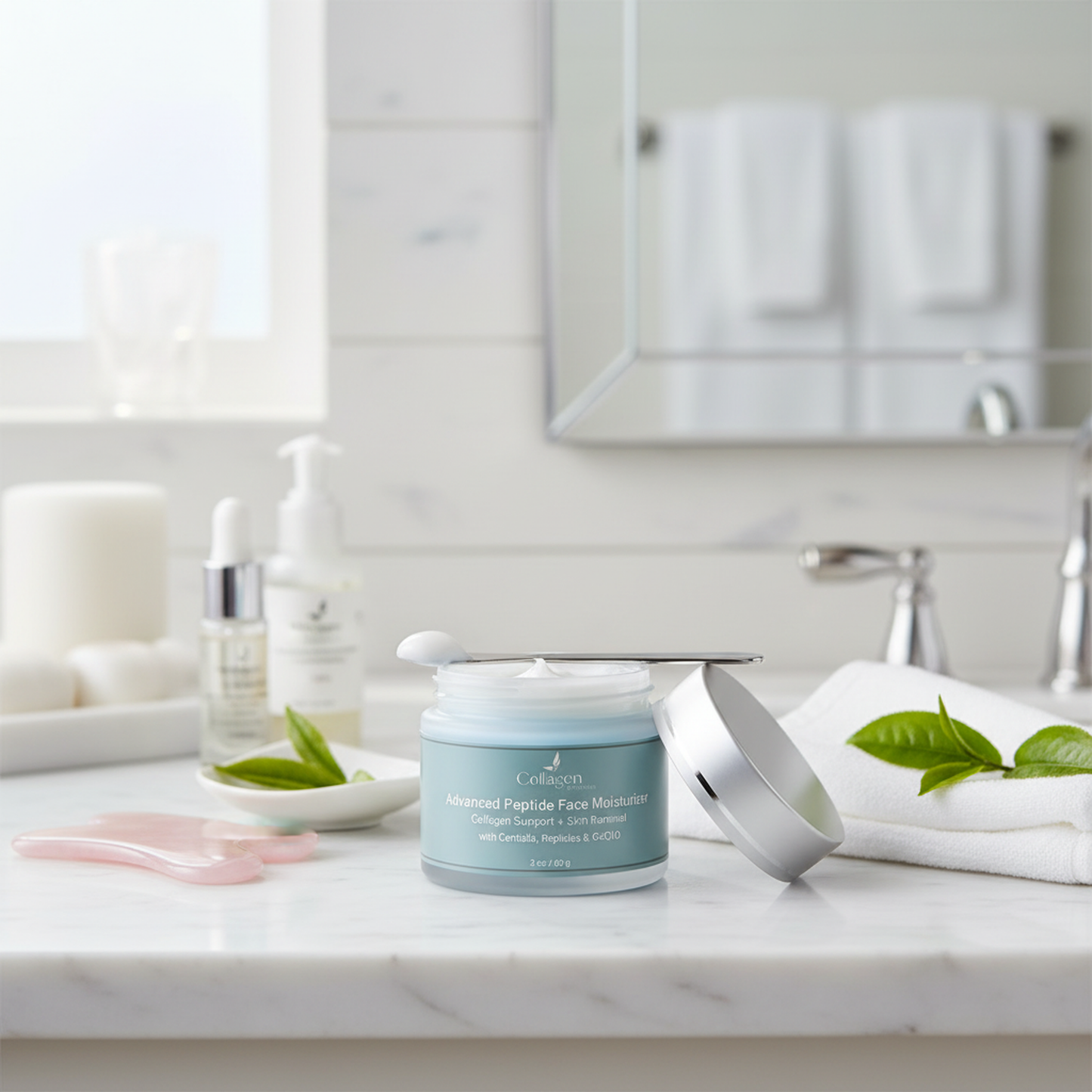 Launching Soon - GHK-Cu Face Cream with CoQ10, Centella Asiatica, Hydrolyzed Collagen, Age-Defying Moisturizer