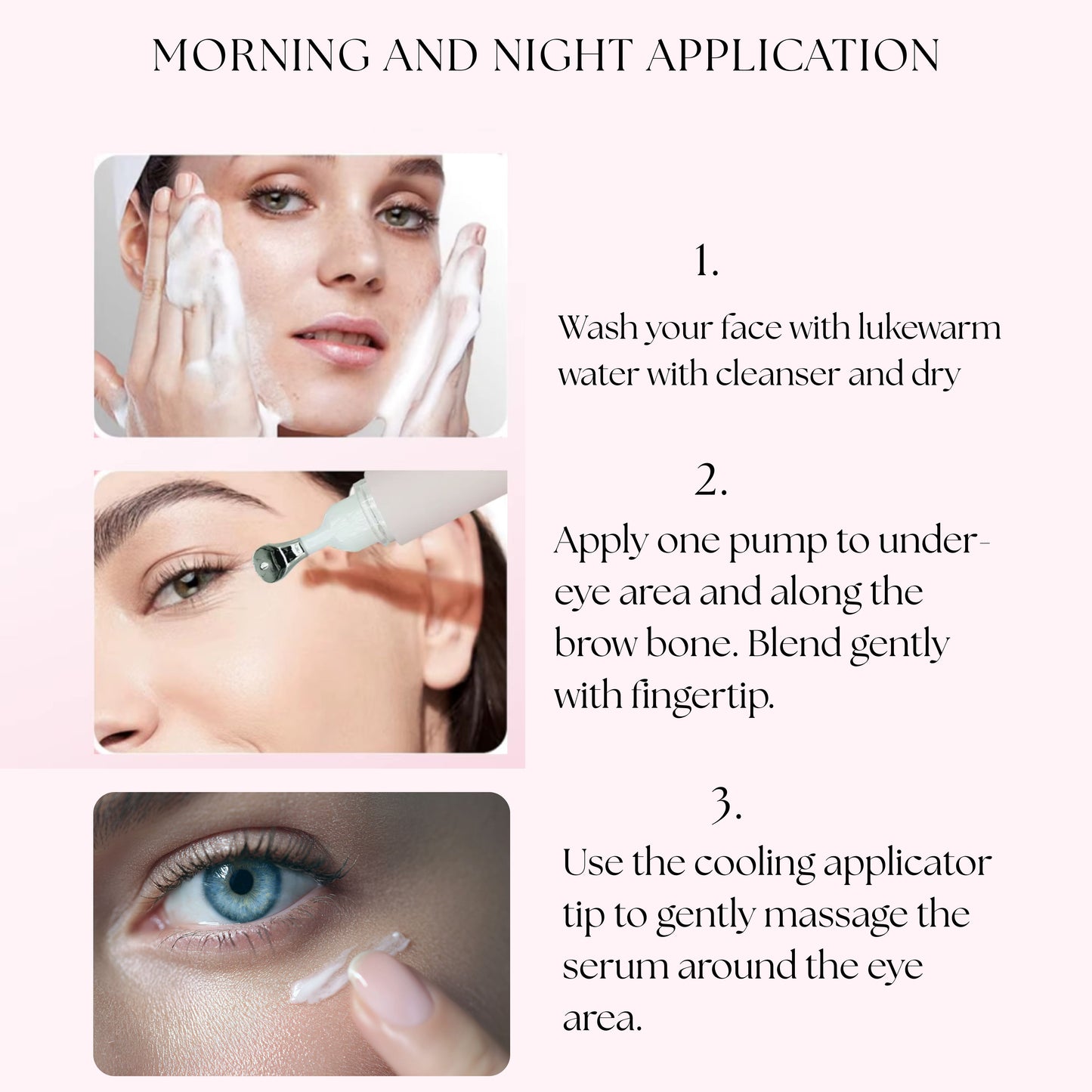 Organic Collagen Boost, Revitalizing, Puffiness, Lifting Firming Under Eye Serum