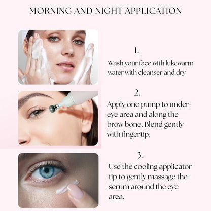 Organic Collagen Boost, Revitalizing, Puffiness, Lifting Firming Under Eye Serum