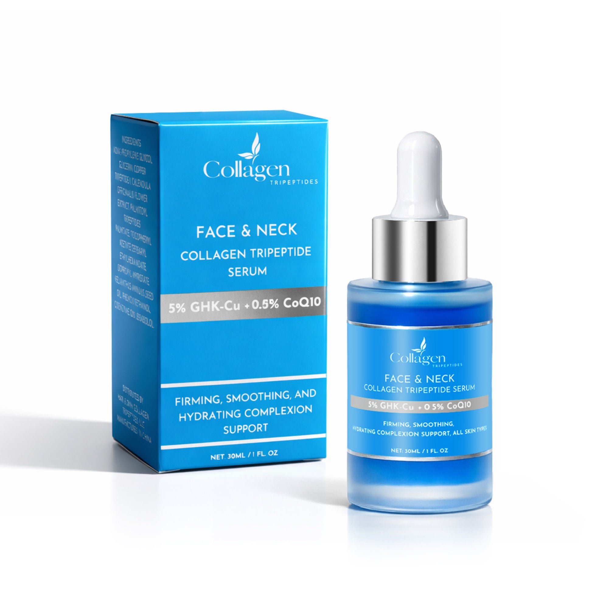 NEW Copper Tripeptide Face Neck Tightening Serum, + Coenzyme Q10 Collagen Tripeptides NEW Copper Tripeptide Face Neck Tightening Serum, + Coenzyme Q10 Collagen Tripeptides