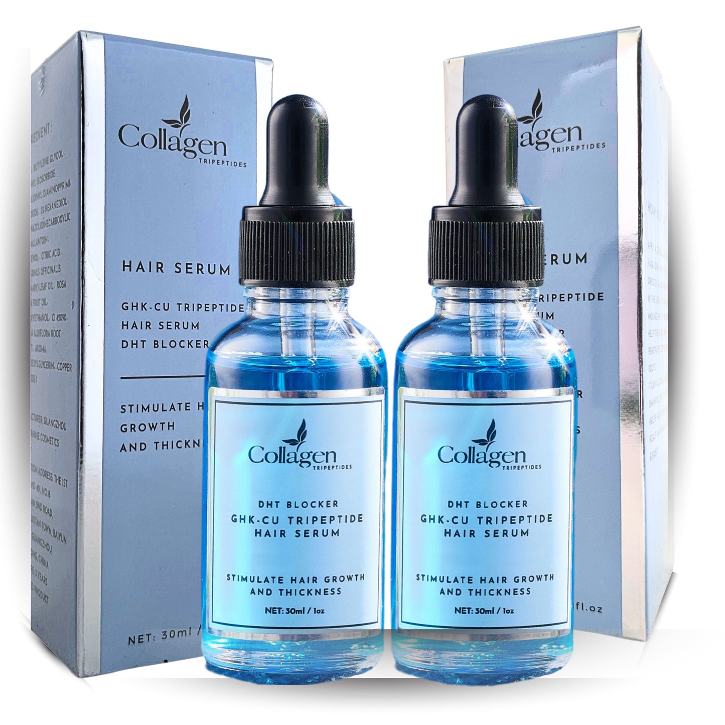 Copper Tripeptide For Thinning Hair regrow Serum Essence Oil - DHT Blocker -2pk