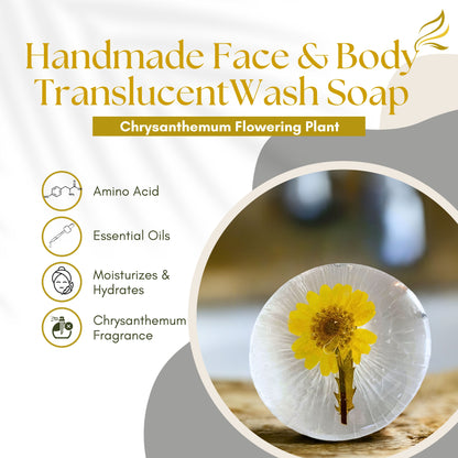 Collagen Face Wash Flowering Plant Soap Amino Acid Essential Oils Bamboo Soap Dish Set of 2