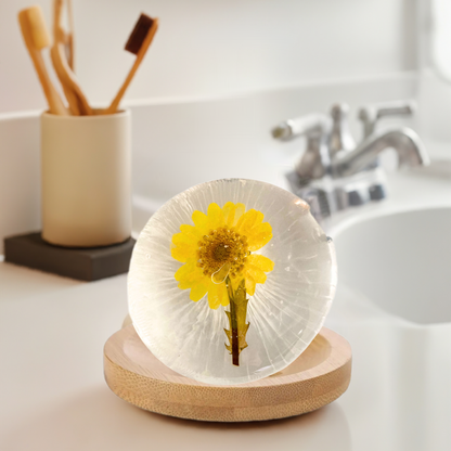 Collagen Face Wash Chrysanthemum Soap Amino Acid Essential Oils Bamboo Soap Dish